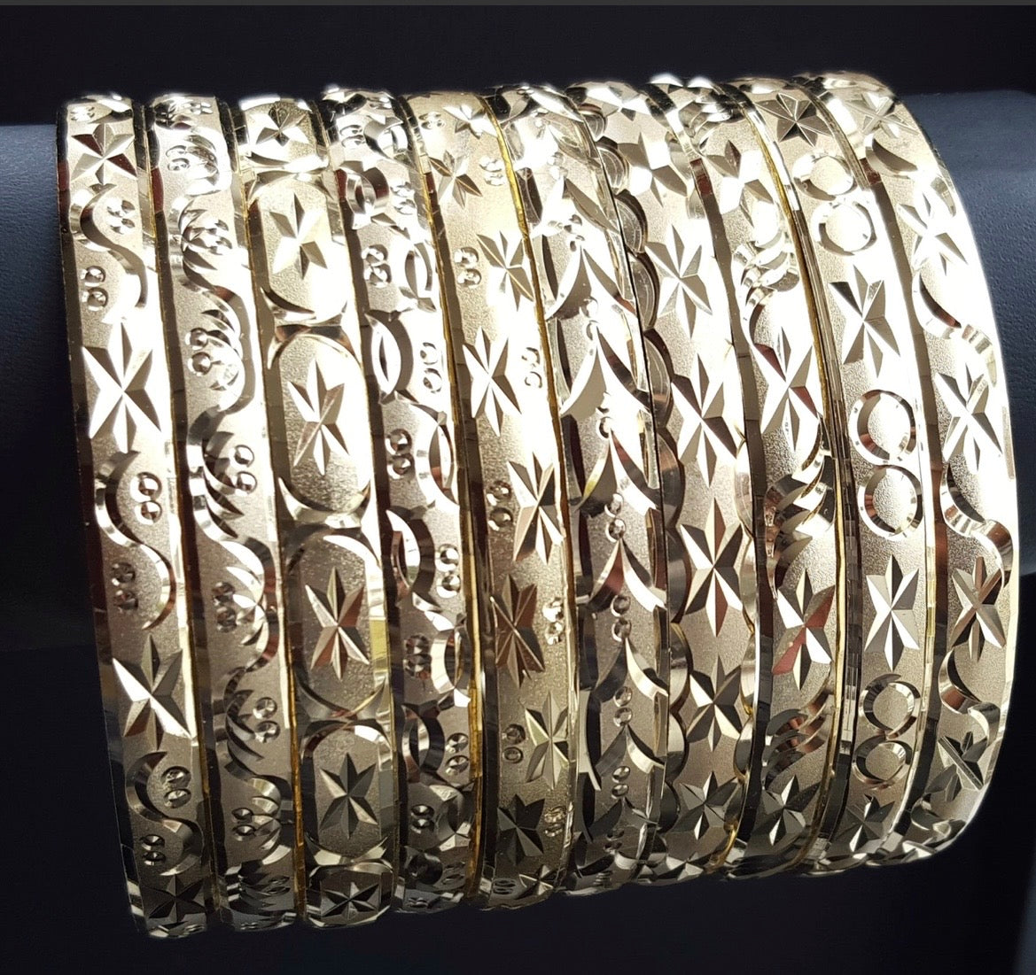 Thick Gold Bangles