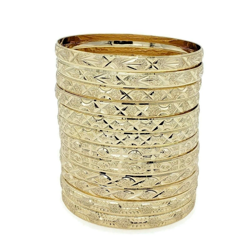 Thick Gold Bangles