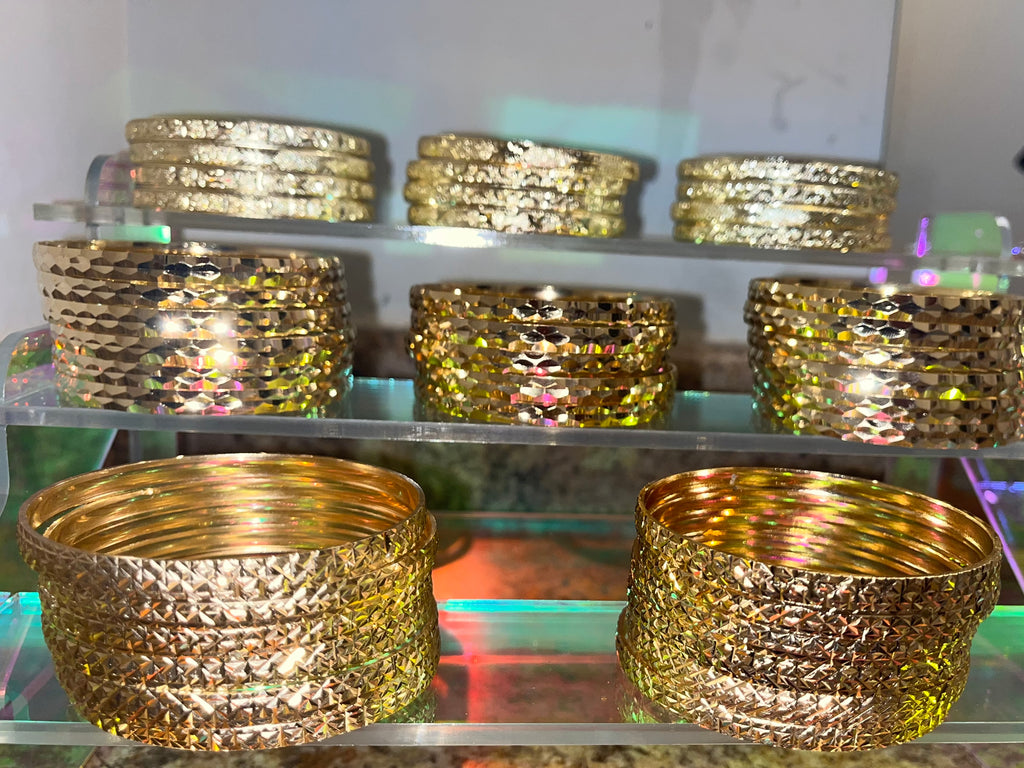 Thick Gold Bangles