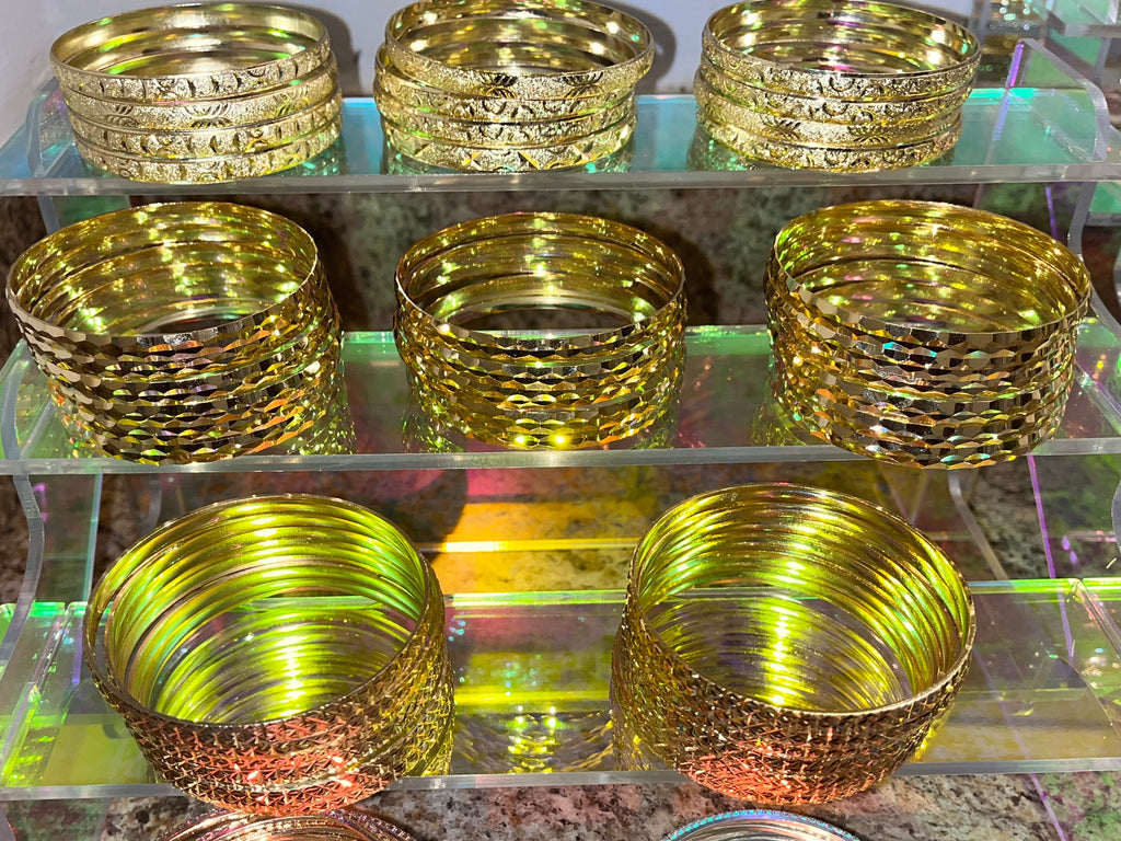 Thick Gold Bangles