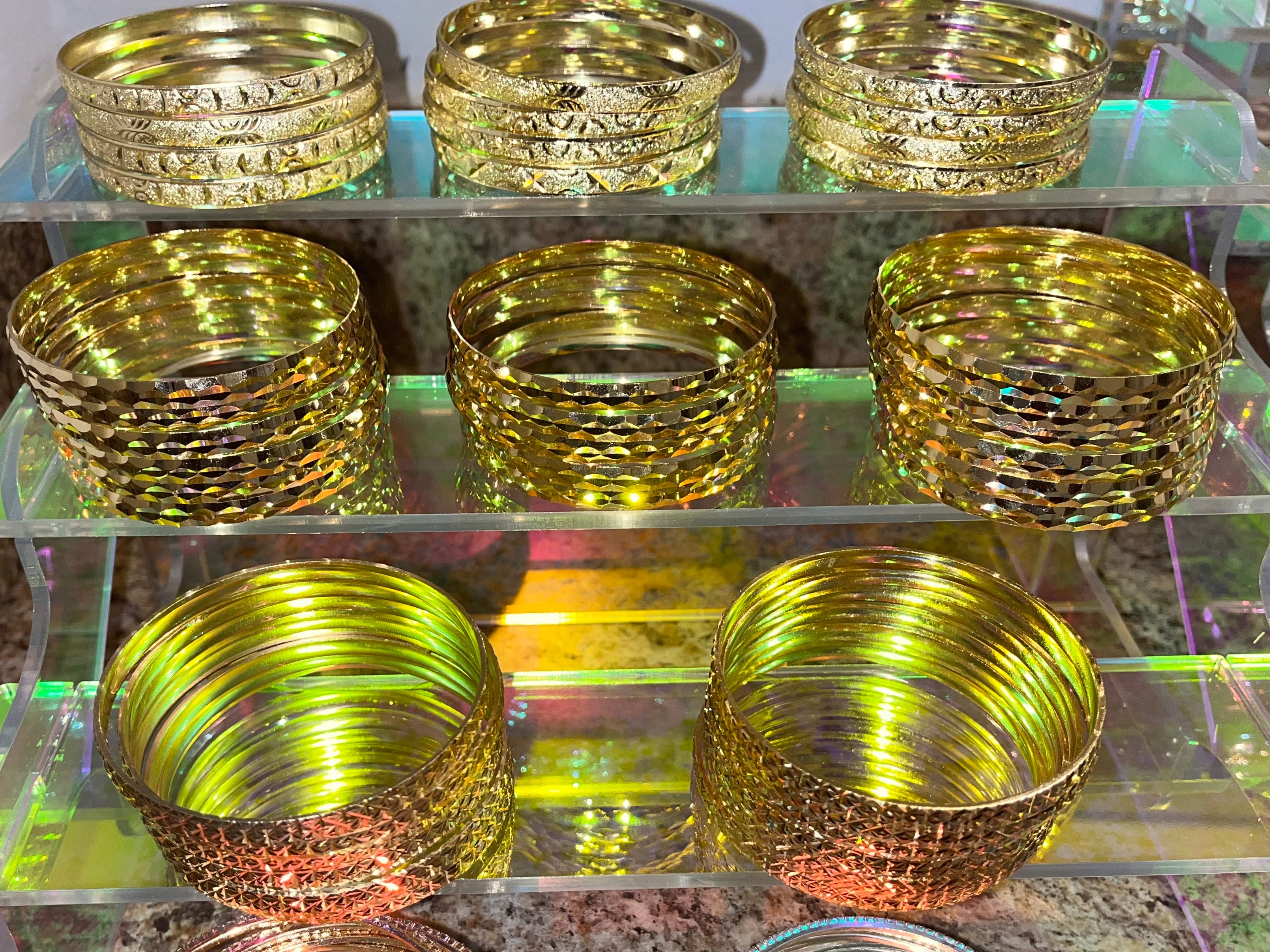 Thick Gold Bangles